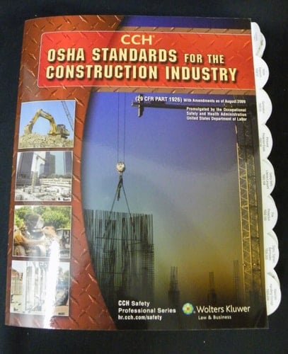 OSHA Standards for the Construction Industry as of 08/09