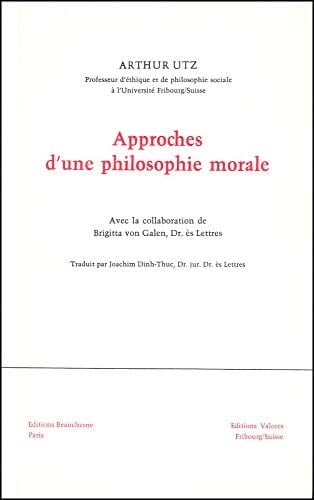 Approches d'une philosophie morale