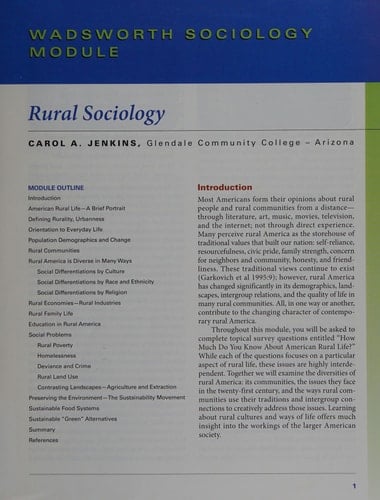Rural Sociology