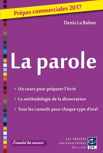 La parole Prépas commerciales