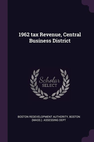 1962 Tax Revenue, Central Business District