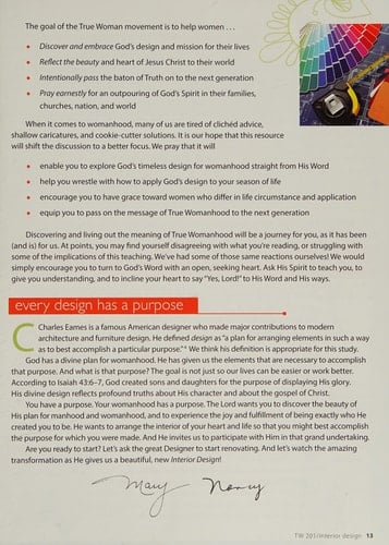 True Woman 201 Interior Design - Ten Elements of Biblical Womanhood (True Woman)