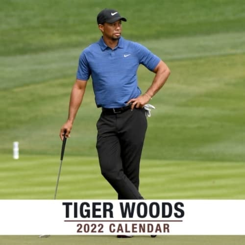 Tiger Woods Calendar Monthly 2022: January 2022 - December 2022 OFFICIAL Squared Monthly Calendar, 12 Months | BONUS 4 Months 2022