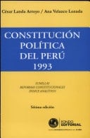 Constitución política del Perú 1993 sumillas, reformas constitucionales, índice analítico