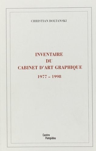 Inventaire du Cabinet d'art graphique, 1977-1998