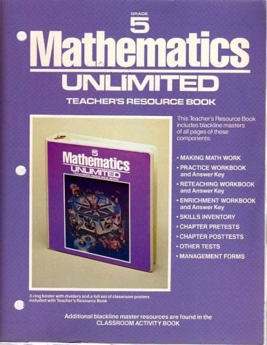 Mathematics Unlimited [Grade 5] Teacher's Resource Book