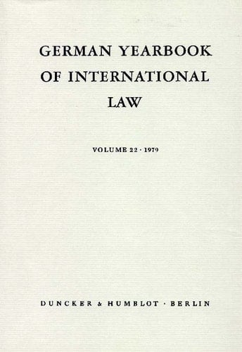 German Yearbook of International Law - Jahrbuch für Internationales Recht.