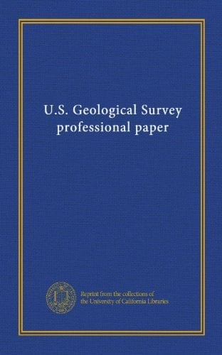 U.S. Geological Survey professional paper