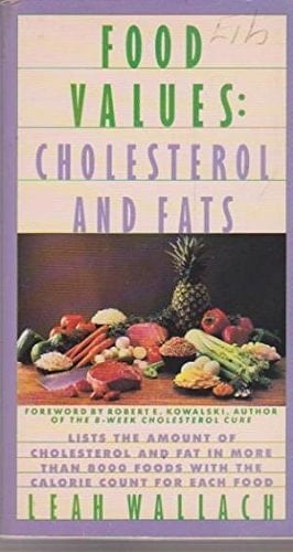 Food Values Cholesterol and Fats