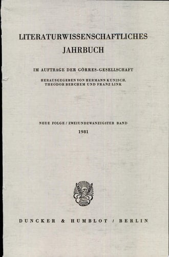 Lit. Jahrbuch 22 (1981)