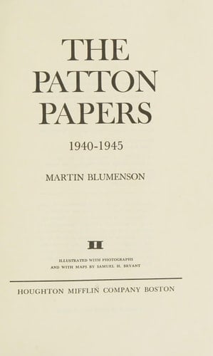 Patton Papers, 1940 to 1945
