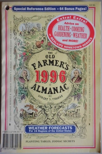 The Old Farmer's Almanac, 1996