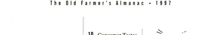 The Old Farmer's Almanac 1997
