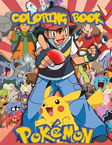 Pokémon Coloring Book Fantastic Coloring Pages! Contains All the Characters of the Pokémon Saga and Pokémon Go!