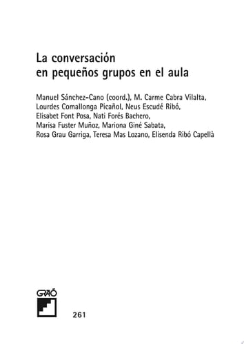 La conversación en pequeños grupos en el aula
