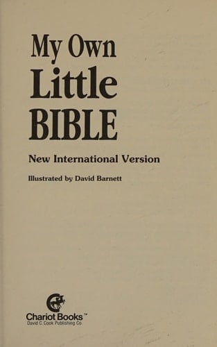 My Own Little Bible Simulated Leather in a Gift Box Storybook