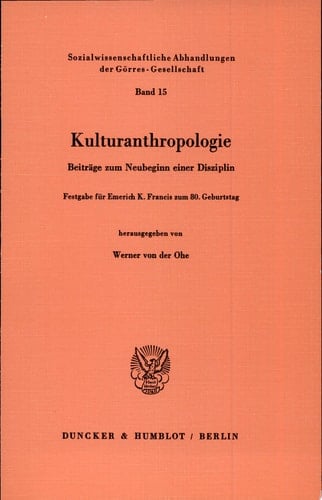 Kulturanthropologie