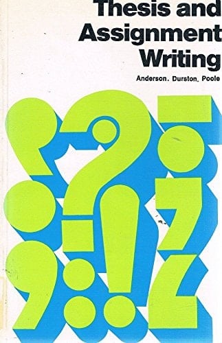 Thesis and Assignment Writing