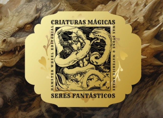 Criaturas Mágicas & Seres Fantásticos: libro para niños y adultos con ilustraciones de dragones, hadas, pegasos, unicornios, sirenas, zombis, fénix, ... la mitología (GOLD EDITION) (Spanish Edition)
