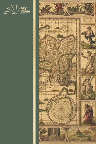 Old Map Journal Simple Internet Password Book and Online Organizer (Discreet Vintage Travel Design)