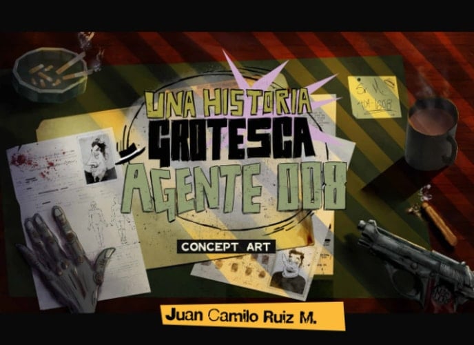 Una Historia Grotesca - Agente 008 - Concept Art: Basado en la novela 008 contra Sancocho del escritor caleño Hernán Hoyos (Spanish Edition)