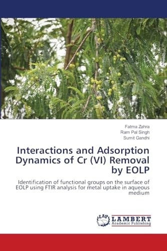 Interactions and Adsorption Dynamics of Cr (VI) Removal by EOLP: Identification of functional groups on the surface of EOLP using FTIR analysis for metal uptake in aqueous medium