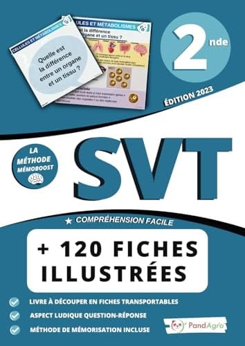Seconde 2nde - 2nd (Sciences de la vie et de la Terre) - Pandagro - Sciences cognitives - Fiches question / réponse: Fiches de révision ludiques, ... et CAPES AGREG SVT (French Edition)