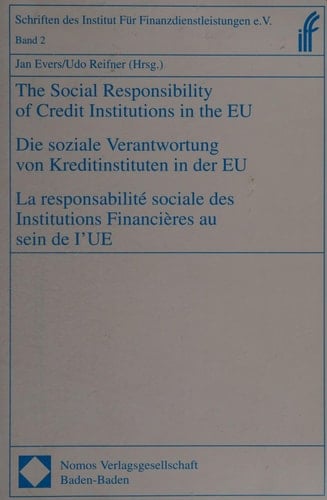 Responsabilité Sociale Des Institution Financeères Au Sein de I'UE