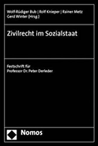 Zivilrecht im Sozialstaat Festschrift für Professor Dr. Peter Derleder