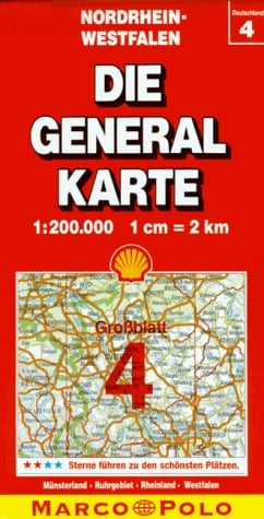 Die Generalkarte, Grossraum-Ausgabe 1:200.000 Bundesrepublik Deutschland