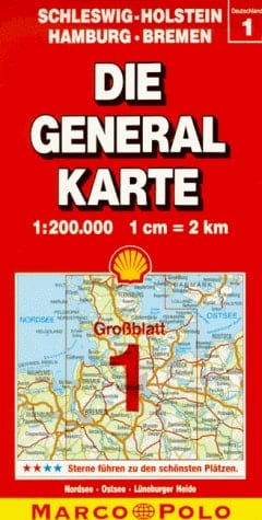 Die Generalkarte, Grossraum-Ausgabe 1:200.000 Deutschland