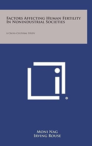 Factors Affecting Human Fertility In Nonindustrial Societies A Cross-Cultural Study