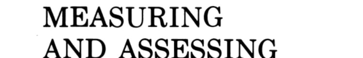 Measuring and Assessing Organizations