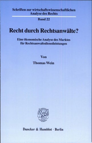 Recht durch Rechtsanwälte?