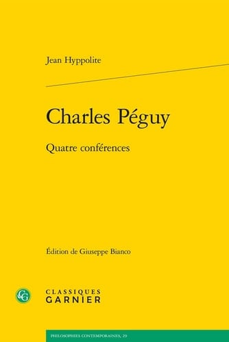 Charles Péguy quatre conférences
