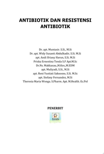 ANTIBIOTIK DAN RESISTENSI ANTIBIOTIK