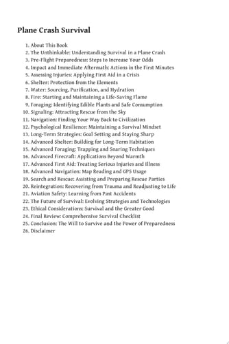 Plane Crash Survival