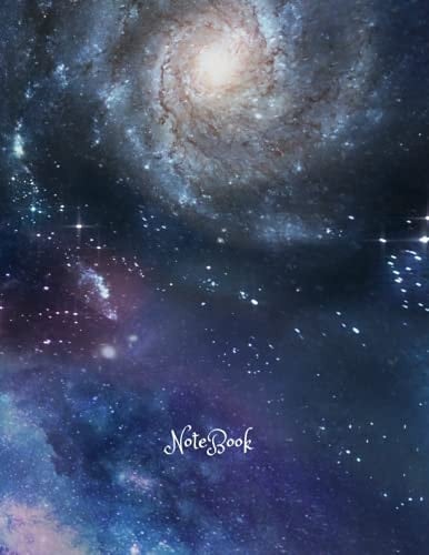Composition Notebook: College Ruled Galaxy Notebook - 120 page notebook - Space galaxy notebook 8.5 x 11: Space Notebook for School