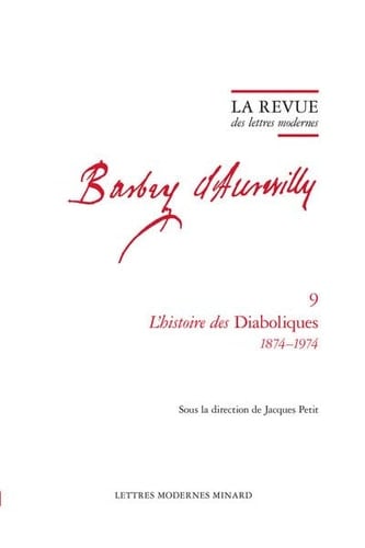 La Revue Des Lettres Modernes L'Histoire Des Diaboliques 1874-1974