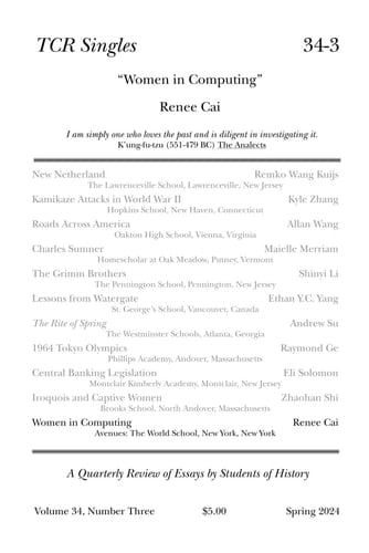 TCR Singles 34-3 Women in Computing