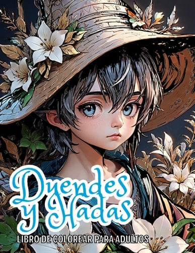 Duendes y Hadas. Libro de colorear para adultos: 60 Ilustraciones de retratos de encantadores duendes y hadas. (Spanish Edition)