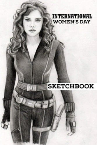 Happy Women's Day Journals 2021: Lined Sketchbook / International Women's Day /Journal Gift / Present for Girl Women. Simple and elegant. 120 Blank pages, (6 x 9) inches, Glossy Finish Cover