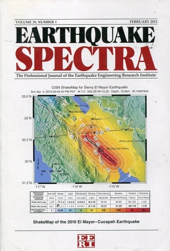 Earthquake Spectra Volume 29, Number 1: February 2013