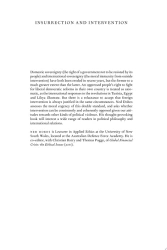 Insurrection and Intervention The Two Faces of Sovereignty