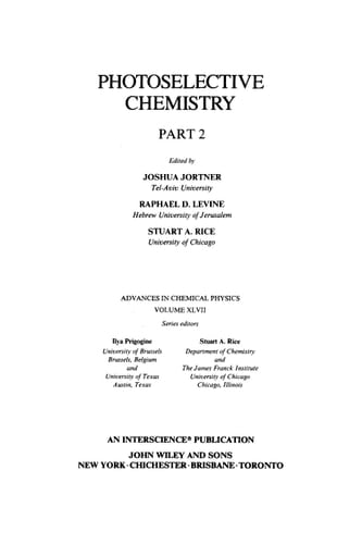 Photoselective Chemistry