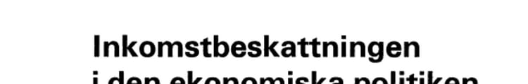 Inkomstbeskattningen i den ekonomiska politiken en kvantitativ analys av systemet för personlig inkomstbeskattning, 1952-1971