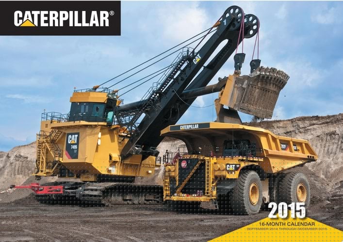 Caterpillar 2015 16-Month Calendar September 2014 Through December 2015