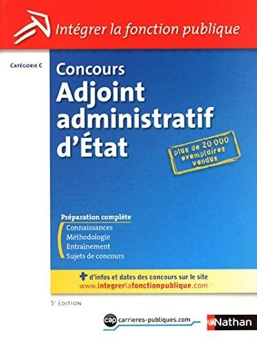 Concours adjoint administratif d'État catégorie C