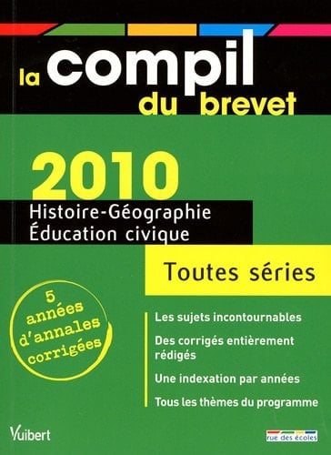 Histoire-Géographie, Education civique, Toutes séries Annales corrigées