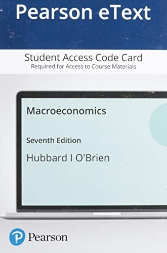 Pearson eText Macroeconomics -- Access Card
